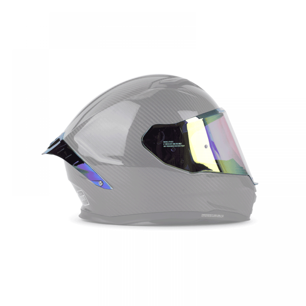 Iridium Gold Visor for Motorcycle Helmet – Mirror Effect, Compatible with PES R01